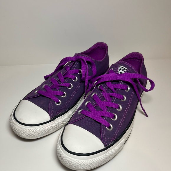 Converse Chuck Taylor All Star Ox Purple - Pre-Owned, Women's Size 7 540246F - Picture 3 of 6